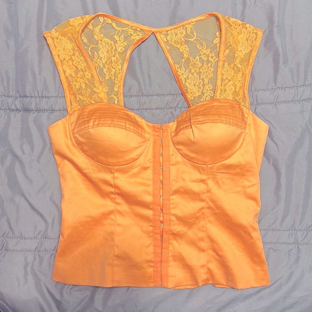 Peach Corset Top